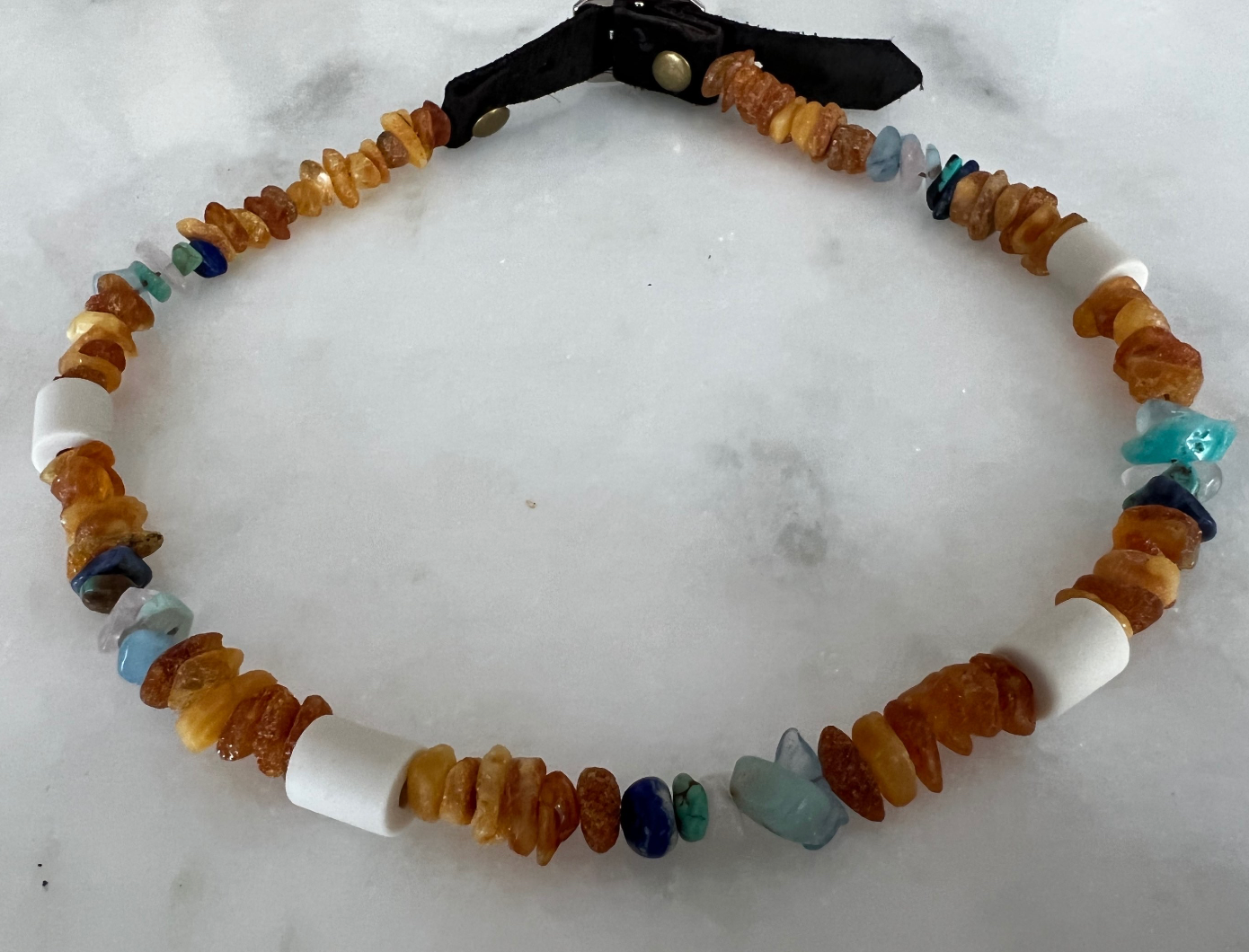 Raw Baltic Amber, EM beads, Crystals "Favored"